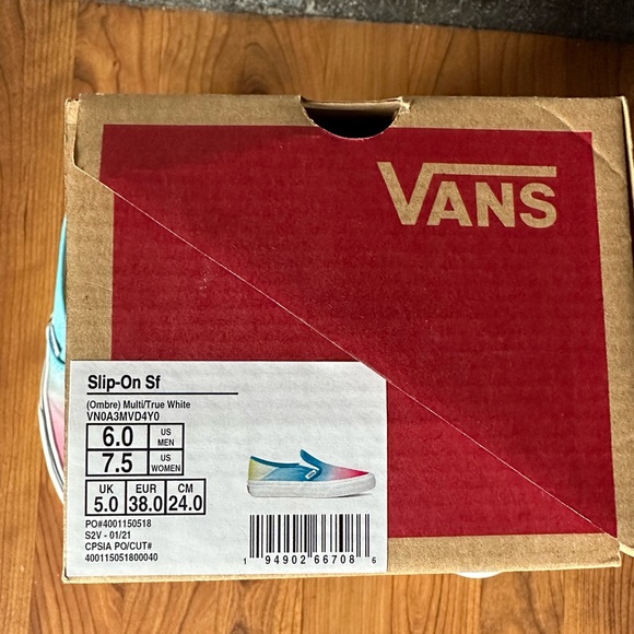 Vans Slip-On Sf Ombre Multi/True White US Women’s size 7.5 - Picture 8 of 8